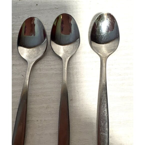 5 WMF Cromargan Demitasse Spoons Stainless Steel 4.25" Minimalist Flatware - Picture 4 of 7